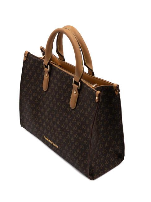 MONOGRAM Logo Hand bag, with shoulder strap brown - Women’s Bags