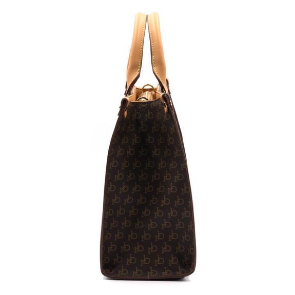 MONOGRAM Logo Hand bag, with shoulder strap brown - Women’s Bags