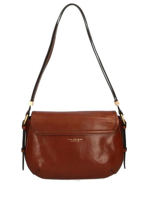 FEDERICA  Shoulder bag, in leather BROWN - Women’s Bags