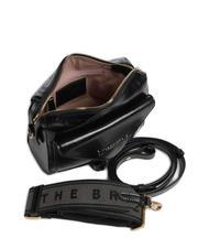 THE BRIDGE FRIDA Mini shoulder bag, in leather Black Gold - Women’s Bags - 4