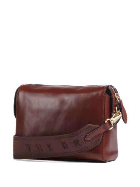 FRIDA Mini shoulder bag, in leather BROWN - Women’s Bags