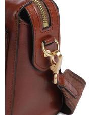 THE BRIDGE FRIDA Mini shoulder bag, in leather BROWN - Women’s Bags - 3