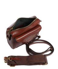 THE BRIDGE FRIDA Mini shoulder bag, in leather BROWN - Women’s Bags - 4