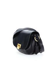 THE BRIDGE FEDERICA  Mini shoulder bag, in leather Black Gold - Rigid Trolley Cases - 2