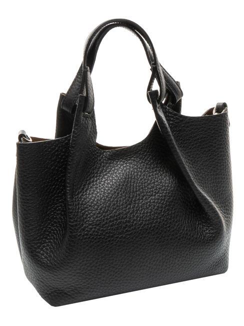 DUA Shoulder bag, in leather black-beaver - Women’s Bags