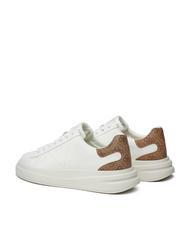GUESS ELBA  Sneakers white brown ocher - Men&rsquo;s shoes - 3