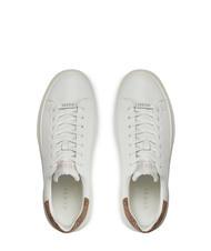 GUESS ELBA  Sneakers white brown ocher - Men&rsquo;s shoes - 4