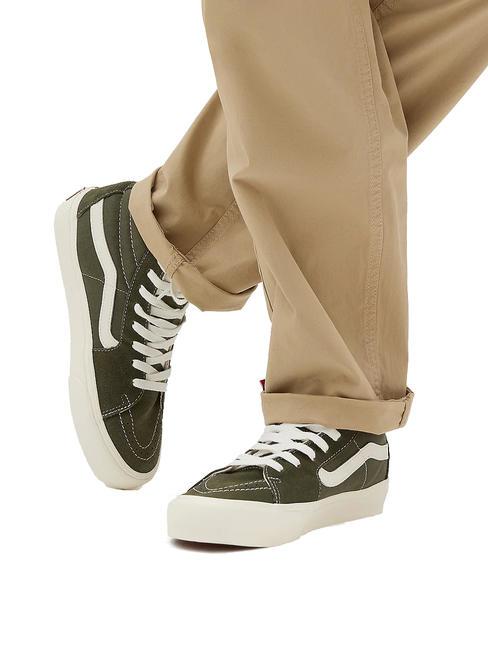 UA SK8-HI VR3 High leather sneakers grape leaf - Unisex shoes