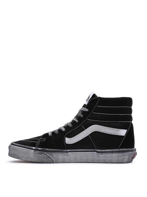 UA SK8-HI Leather sneakers stressed black/white - Unisex shoes