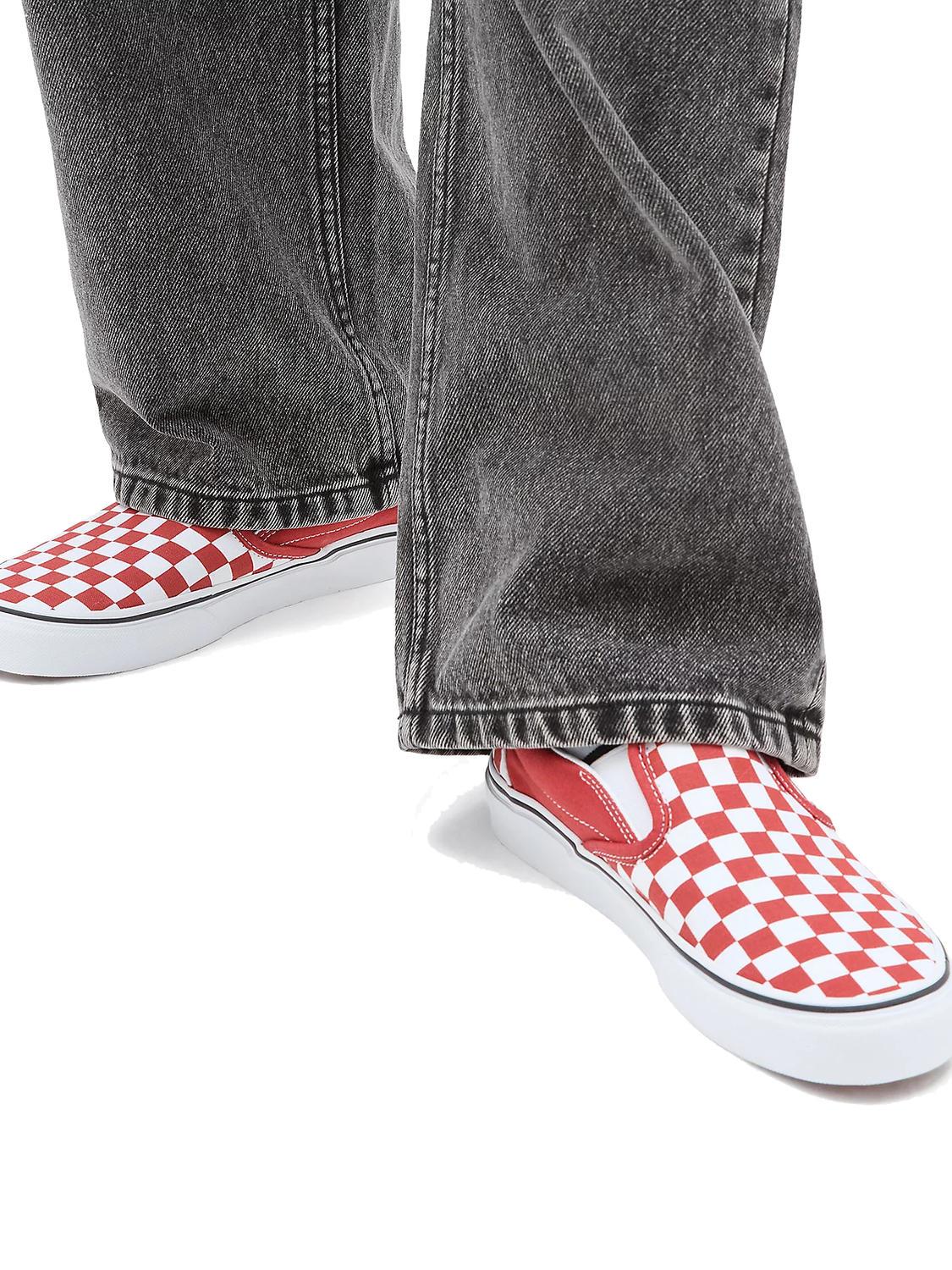 Vans Classic Slip On Canvas Shoes Color Theory Checkerboard Bossa Nova Buy At Outlet Prices