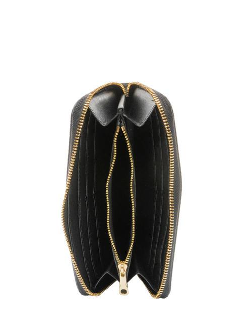 FIORDALISO  Zip around leather wallet black - Women’s Wallets