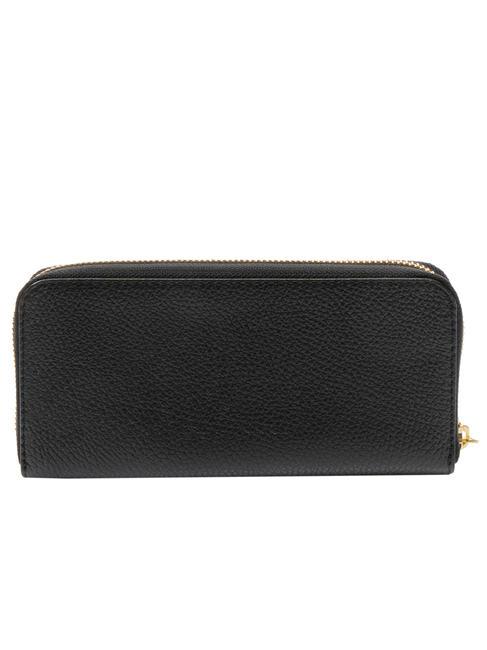 FIORDALISO  Zip around leather wallet black - Women’s Wallets