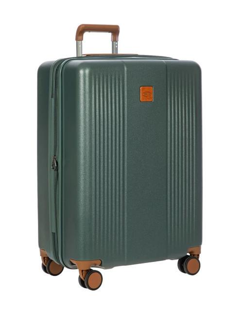 FERRARA Large, expandable trolley green - Rigid Trolley Cases