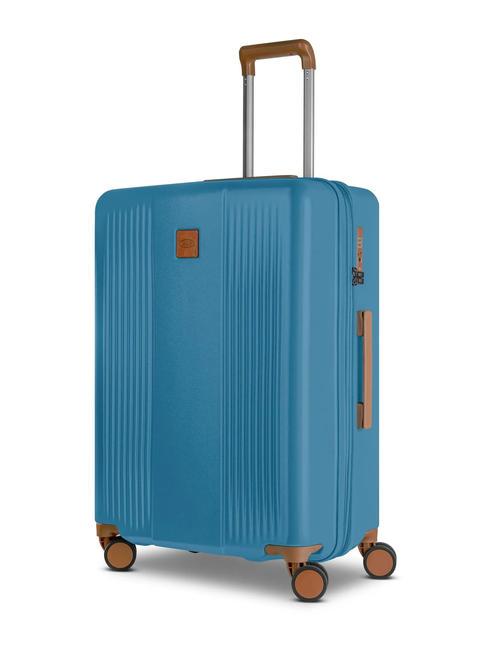 FERRARA Medium trolley, expandable denim - Rigid Trolley Cases