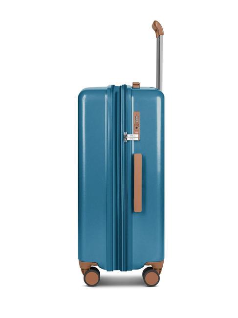 FERRARA Medium trolley, expandable denim - Rigid Trolley Cases