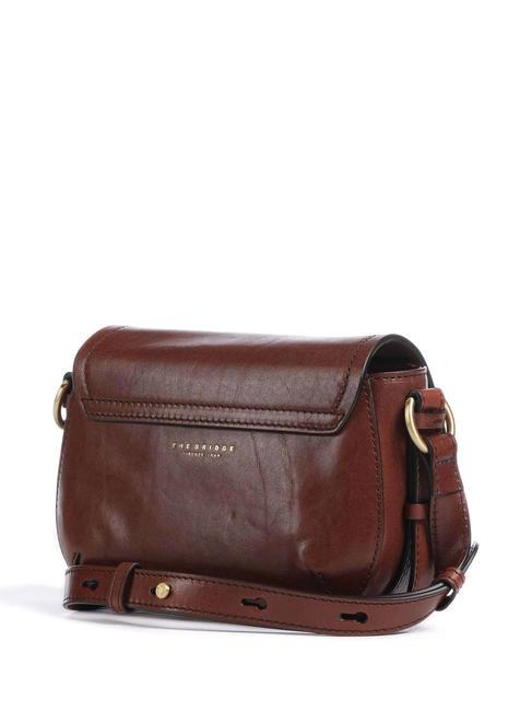 FEDERICA  Mini shoulder bag, in leather BROWN - Rigid Trolley Cases