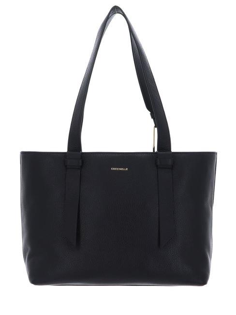 CAMPIONARIO - MALORY  Leather shopping bag Black - Women&rsquo;s Bags