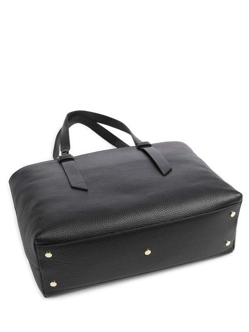 MALORY  Shoulder shopper, in leather Black - Women’s Bags