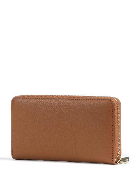 METALLIC SOFT Textured leather zip wallet CUIR - Women&rsquo;s Wallets