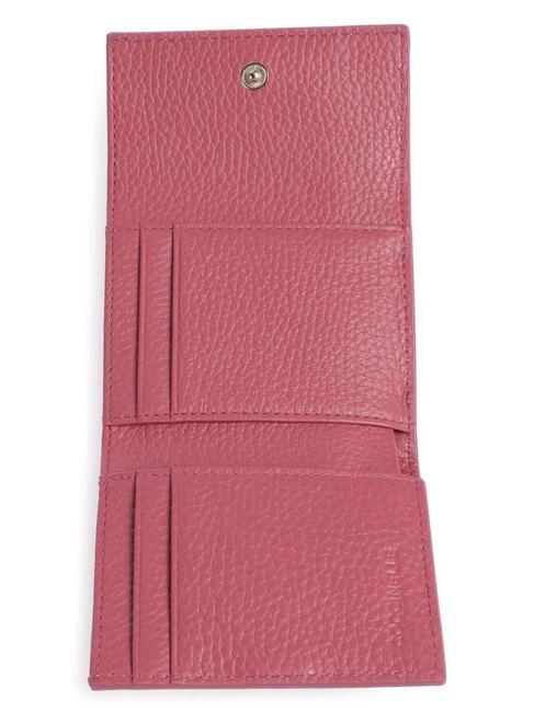 METALLIC SOFT Pebbled leather wallet rosewood - Women&rsquo;s Wallets