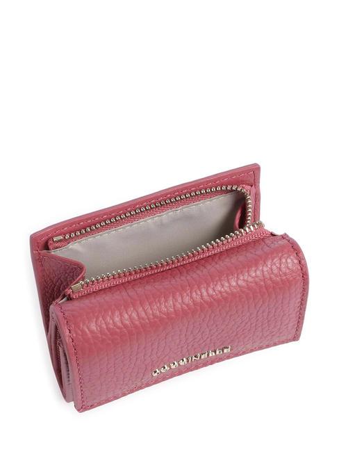 METALLIC SOFT Pebbled leather wallet rosewood - Women&rsquo;s Wallets