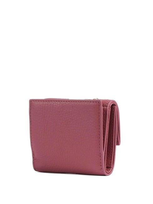 METALLIC SOFT Pebbled leather wallet rosewood - Women&rsquo;s Wallets