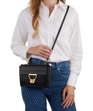 COCCINELLE ARLETTIS Textured leather minibag Black - Women’s Bags - 4