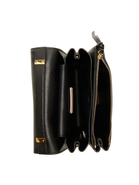 ARLETTIS Hammered leather handbag Black - Women’s Bags