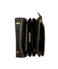 COCCINELLE ARLETTIS Hammered leather handbag Black - Women’s Bags - 3