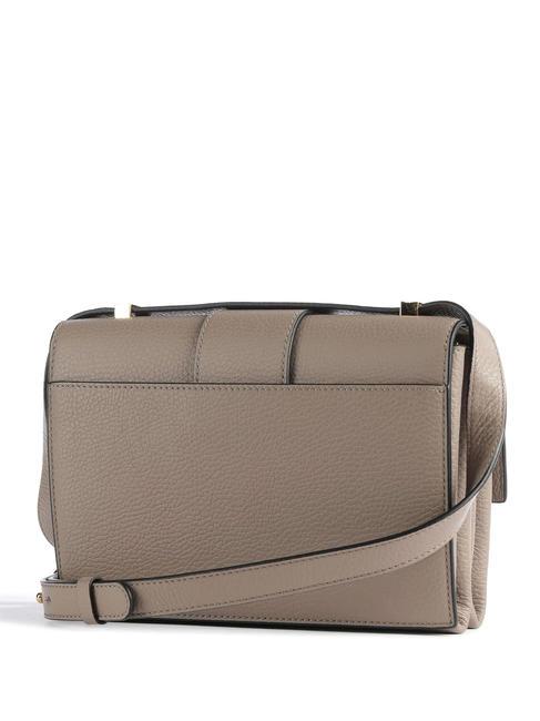 ARLETTIS Hammered leather handbag warm taupe - Women’s Bags