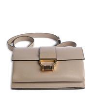 COCCINELLE ARLETTIS Hammered leather handbag warm taupe - Women’s Bags - 3