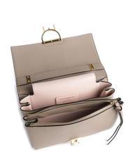 COCCINELLE ARLETTIS Hammered leather handbag warm taupe - Women’s Bags - 4