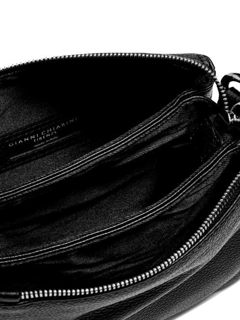 THREE  Mini shoulder bag, in leather Black - Women’s Bags