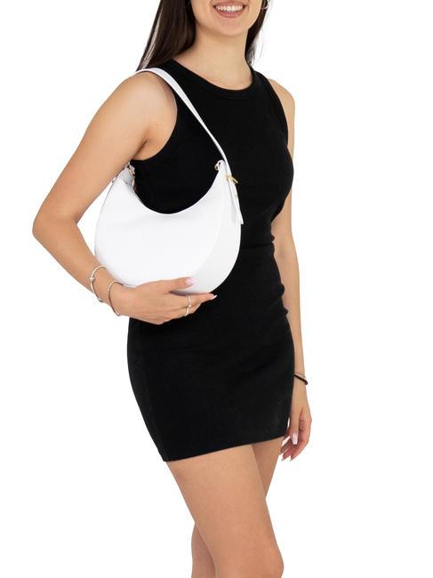 TULIPANO Shoulder bag, with shoulder strap, in leather optical white - Women&rsquo;s Bags