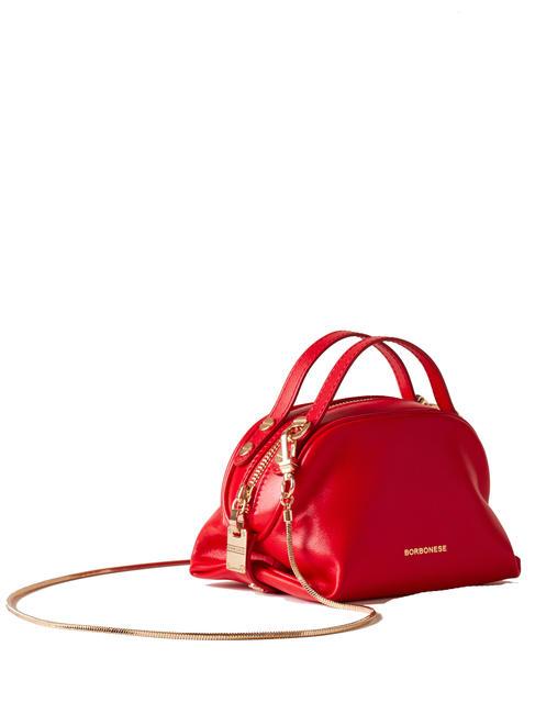 SEXY Micro shoulder bag, in leather cherry - Women&rsquo;s Bags