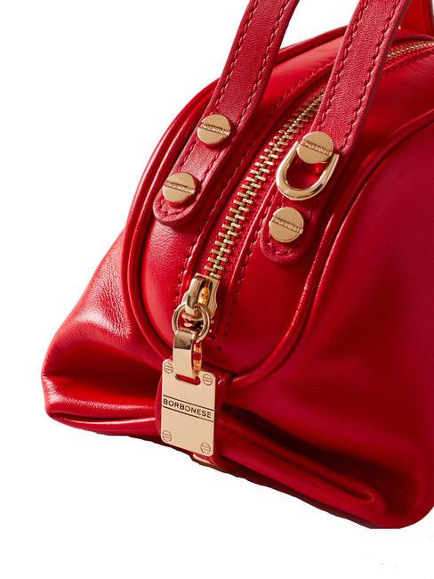 SEXY Micro shoulder bag, in leather cherry - Women&rsquo;s Bags
