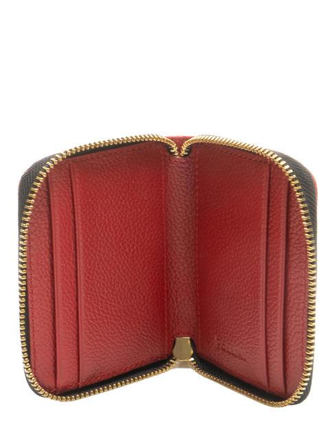 HERITAGE Small zip around wallet black lacquer - Women&rsquo;s Wallets