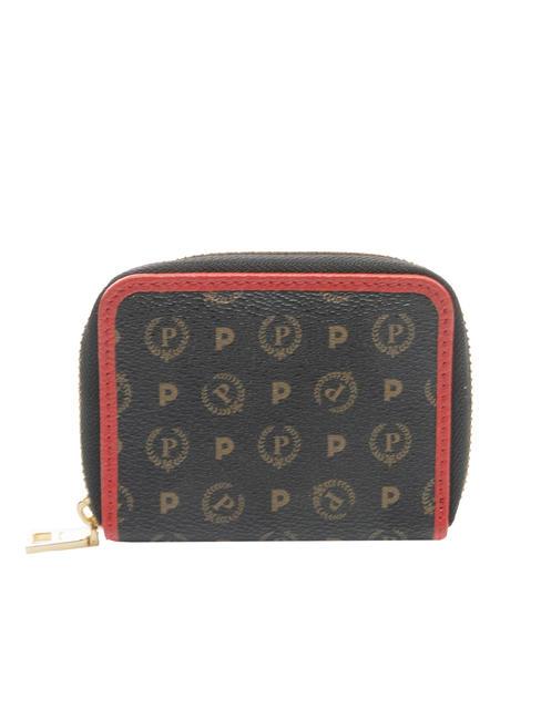 HERITAGE Small zip around wallet black lacquer - Women&rsquo;s Wallets
