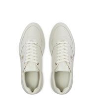 TOMMY HILFIGER LUX POINTY COURT  Leather sneakers ancient white - Women&rsquo;s shoes - 4