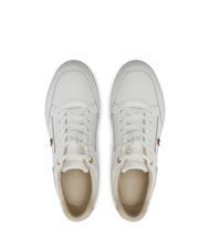 TOMMY HILFIGER LUX HARDWARE COURT  Leather sneakers ancient white - Women&rsquo;s shoes - 4