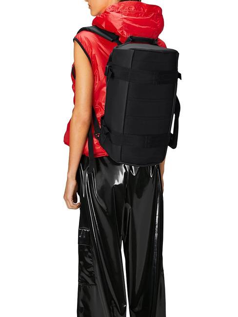 TEXEL  Backpack/Duffle bag with shoulder strap black - Duffle bags