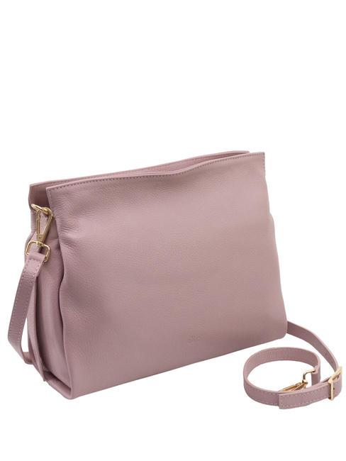 BIANCOSPINO  Shoulder bag, with shoulder strap, in leather millennial pink - Women’s Bags