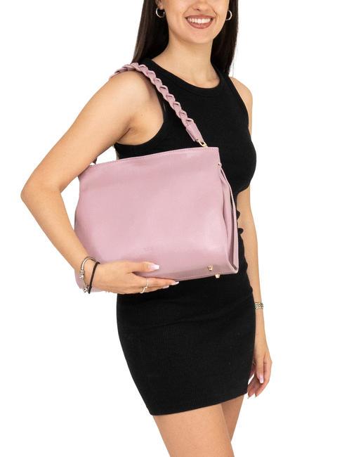 BIANCOSPINO  Shoulder bag, with shoulder strap, in leather millennial pink - Women’s Bags