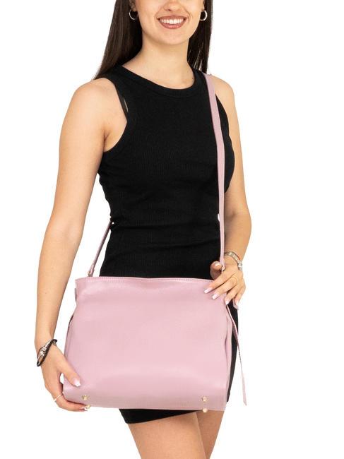 BIANCOSPINO  Shoulder bag, with shoulder strap, in leather millennial pink - Women’s Bags
