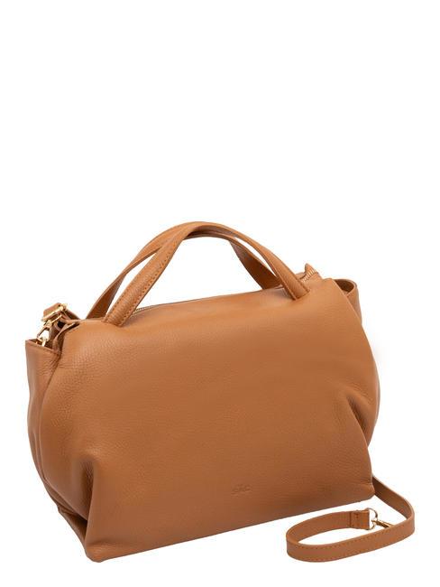 FRESIA Handbag, with shoulder strap, in leather natural - Women’s Bags