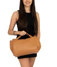 LESAC FRESIA Handbag, with shoulder strap, in leather natural - Women’s Bags - 4