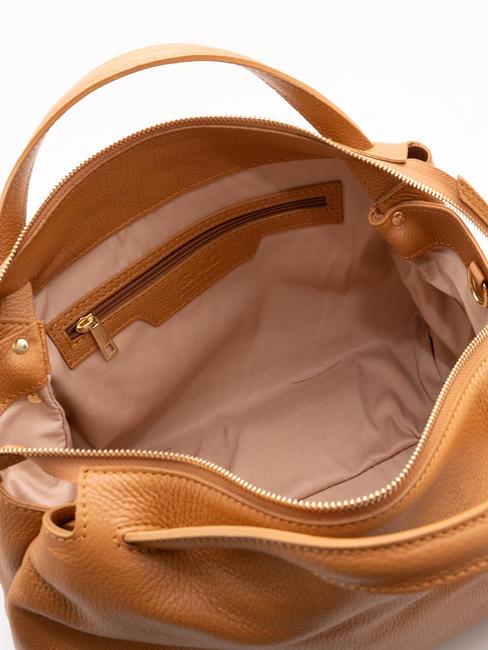 FRESIA Handbag, with shoulder strap, in leather natural - Women’s Bags