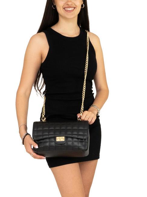 PEONIA  Handbag, with shoulder strap, in leather neros28 - Women’s Bags