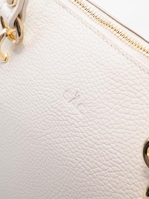 VIOLA  Leather shopping bag optical white - Women’s Bags