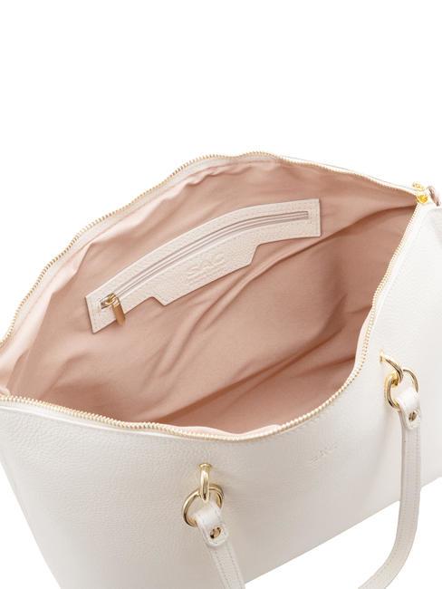 VIOLA  Leather shopping bag optical white - Women’s Bags